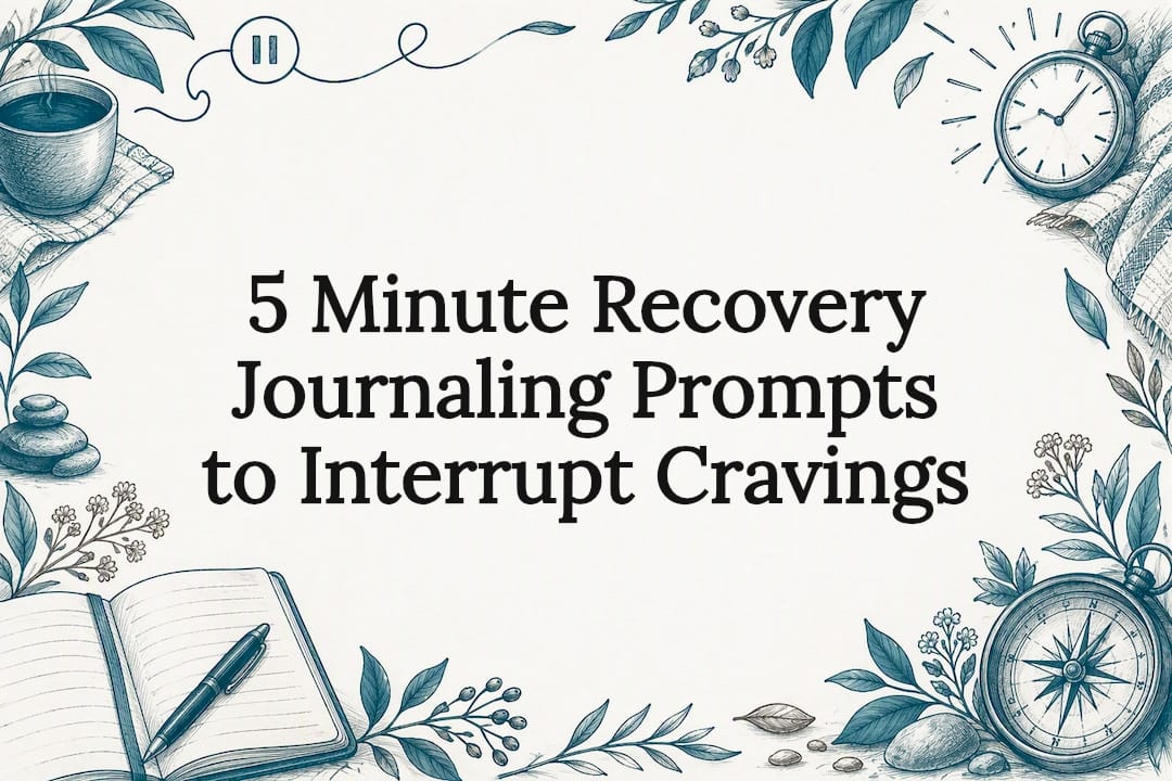 Decorative recovery journaling title card
