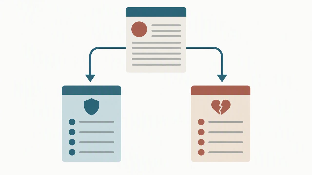 Inventory branching into fear and harms lists