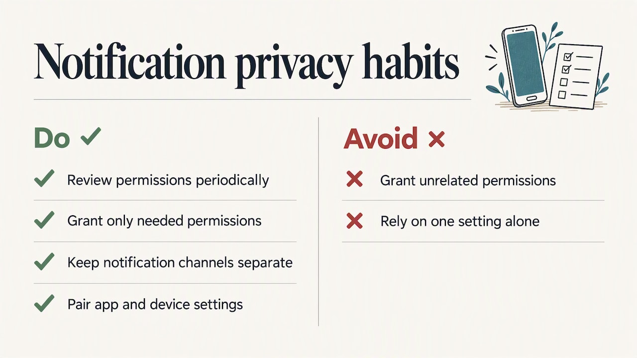 What are best practices for managing recovery app notifications overall? — overview diagram